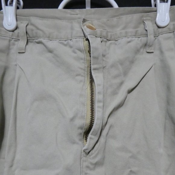 Khaki Casual Shorts | size 34 | 100% Cotton - Picture 4 of 13